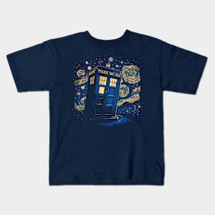 Doctor Van Gogh - Tardis Starry Night Kids T-Shirt